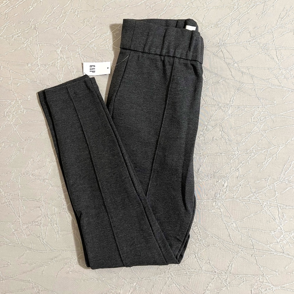 NWT GAP Side-zip High Rise Ponte Centre Seam Skinny Pants Women's Size S